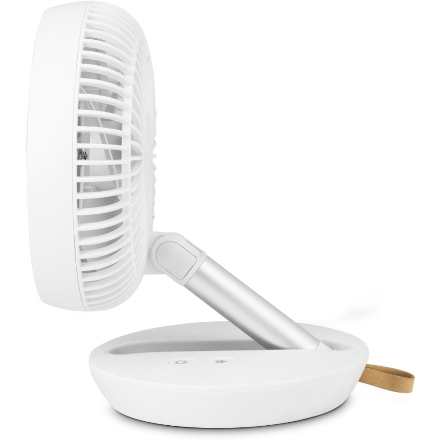 Sencor - Oplaadbare tafelventilator 5W/5V 4000 mAh wit