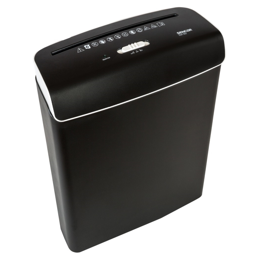 Sencor - Papierversnipperaar A4 inhoud 7 l 230V zwart
