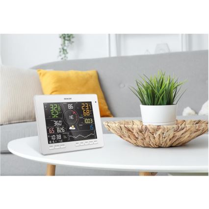 Sencor - Professioneel weerstation met kleuren LCD-scherm 1xCR2032 Wi-Fi Tuya