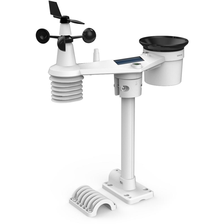 Sencor - Professioneel weerstation met kleurrijk LCD-scherm 5V 1xCR2032 + 3xAA + 2xAA Wi-Fi Tuya