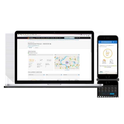 Sencor - Professioneel weerstation met kleurrijk LCD-scherm 1xCR2032 + 3xAA Wi-Fi