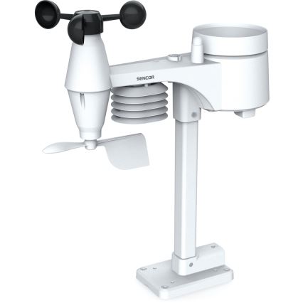 Sencor - Professioneel weerstation met kleurrijk LCD-scherm 1xCR2032 + 3xAA Wi-Fi