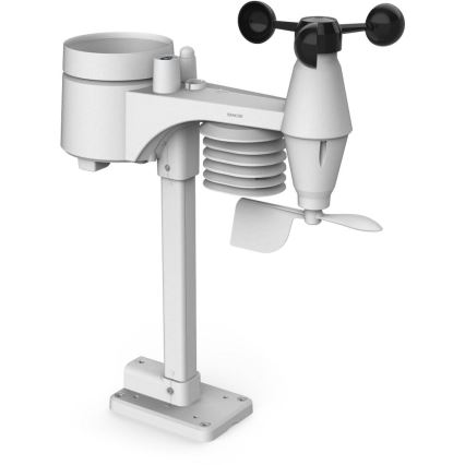 Sencor - Professioneel weerstation met kleuren-LCD-scherm en wekker 5V/1xCR2032 + 3xAA Wi-Fi