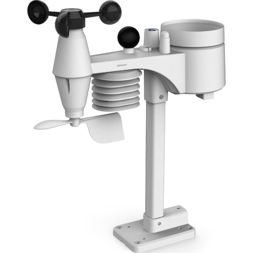 Sencor - Professioneel weerstation met kleurenscherm en wekker 5V/1xCR2032 + 3xAA