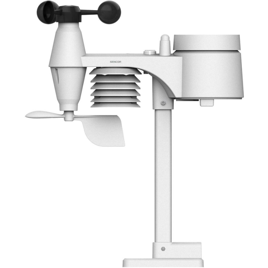 Sencor - Professioneel weerstation met kleurenscherm en wekker 5V/3xAAA + 3xAA