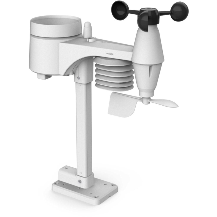 Sencor - Professioneel weerstation met kleurenscherm en wekker 5V/3xAAA + 3xAA