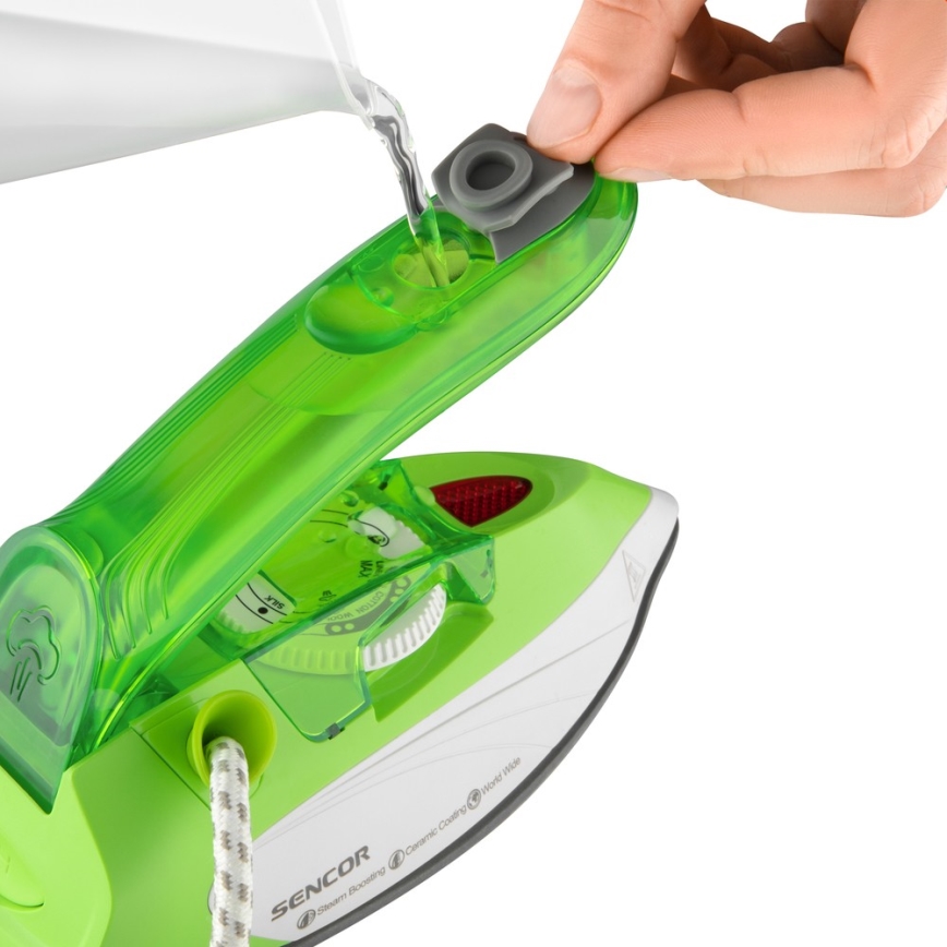 Sencor - Reis Strijkijzer 1100W/115V/230V groen