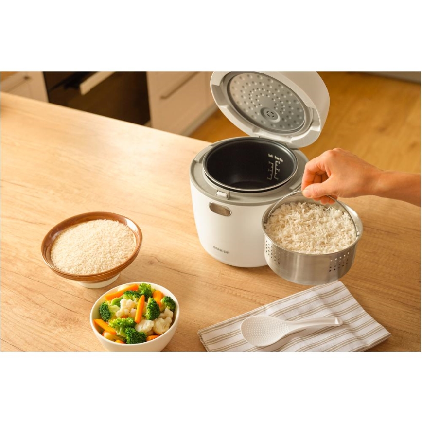 Sencor - Rijstkoker 350W/230V 0,6 l wit