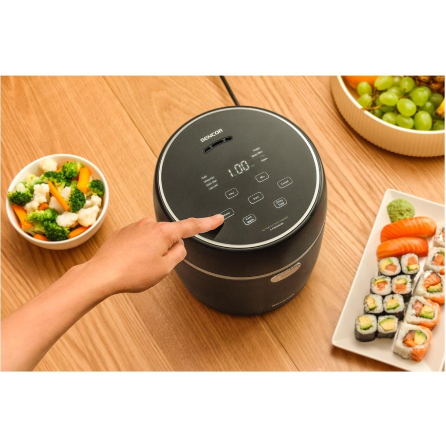 Sencor - Rijstkoker 350W/230V 0,6 l zwart