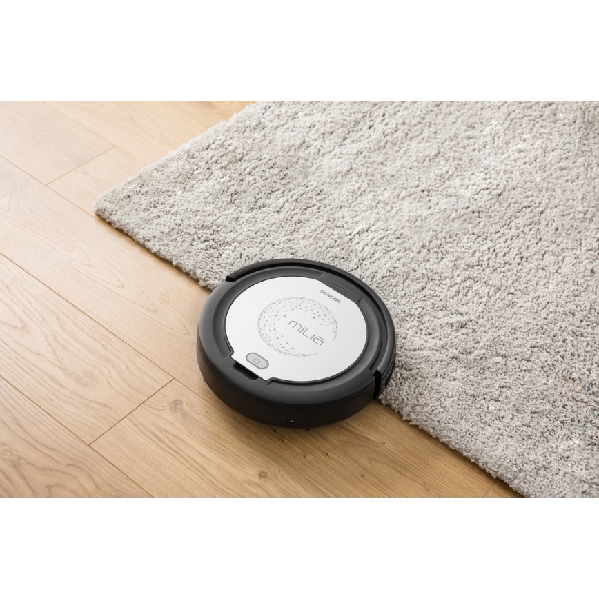 Sencor - Robot Stofzuiger 2in1 15W/14,4V 1500 mAh zwart