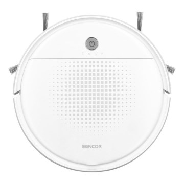 Sencor - Robotstofzuiger met een dweil 2in1 18W/1500 mAh wit + afstandsbediening