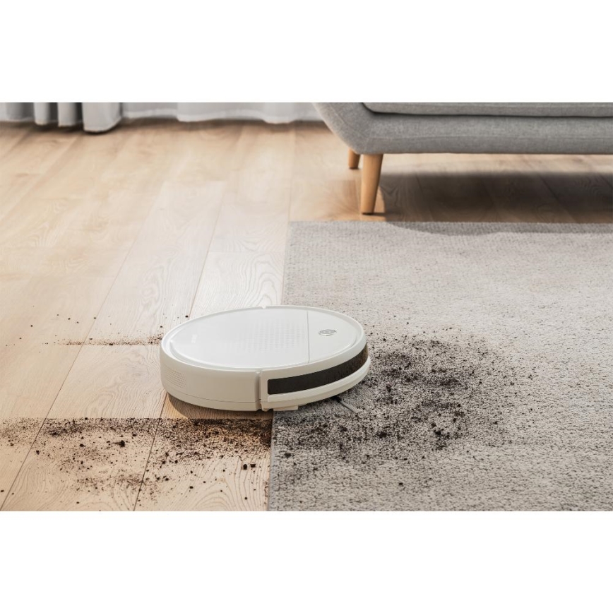 Sencor - Robotstofzuiger met een dweil 2in1 18W/1500 mAh wit + afstandsbediening