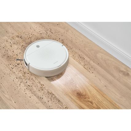 Sencor - Robotstofzuiger met een dweil 2in1 18W/1500 mAh wit + afstandsbediening