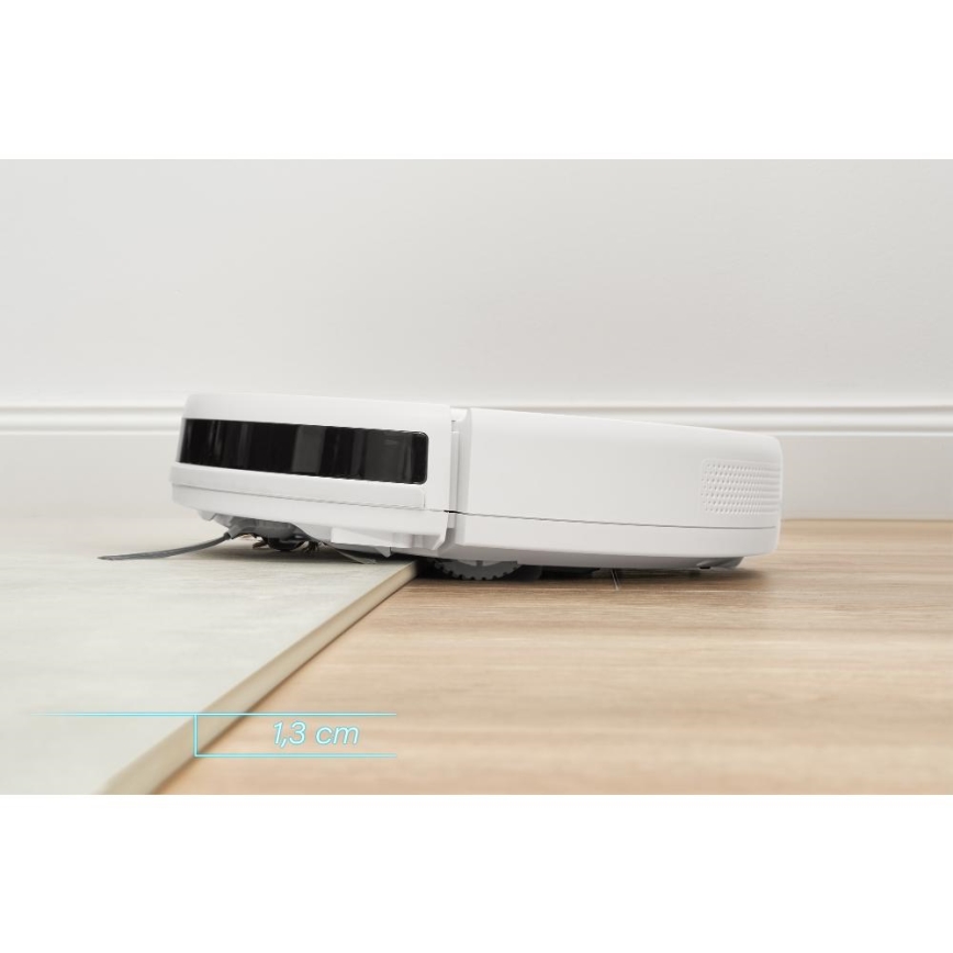 Sencor - Robotstofzuiger met een dweil 2in1 18W/1500 mAh wit + afstandsbediening