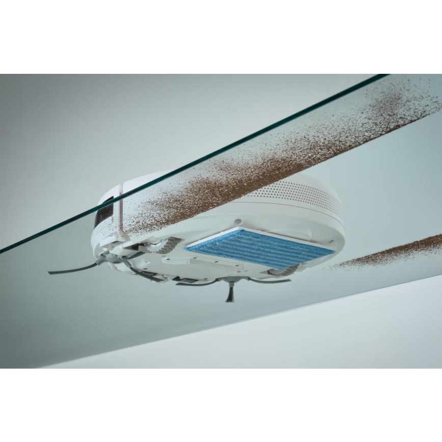 Sencor - Robotstofzuiger met een dweil 2in1 18W/1500 mAh wit + afstandsbediening