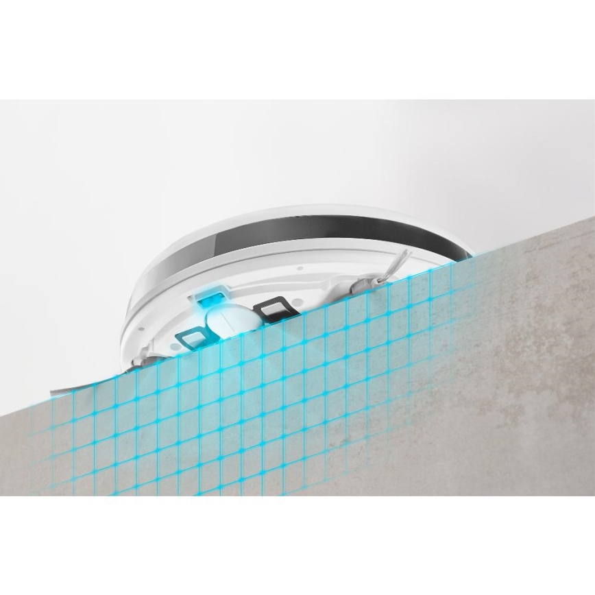 Sencor - Robotstofzuiger met een dweil 2in1 18W/1500 mAh wit + afstandsbediening