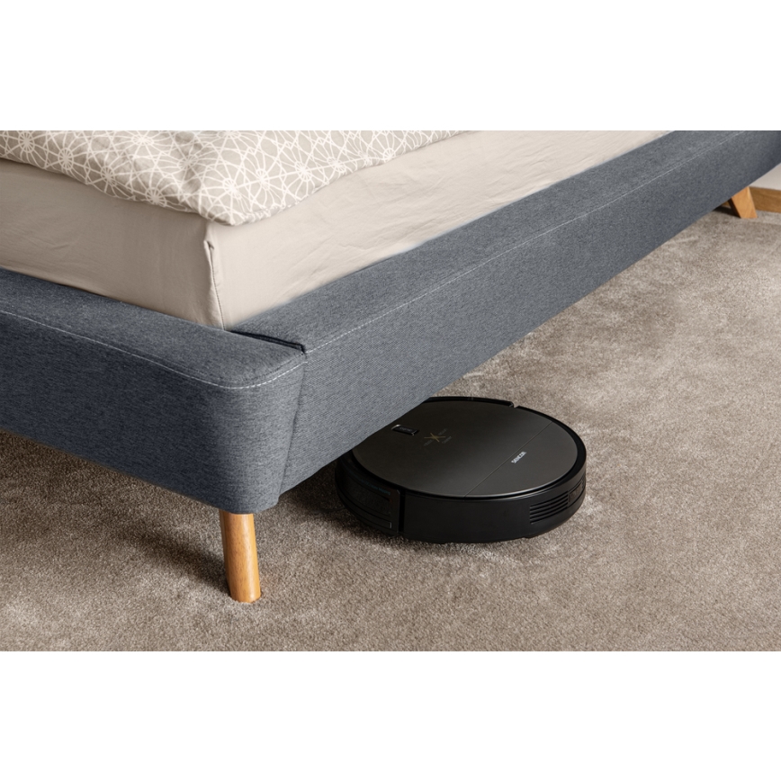 Sencor - Robotstofzuiger met mop 2in1 25W 2600 mAh zwart/zilver + remote control