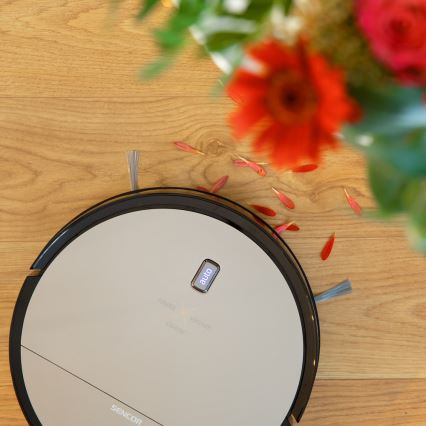 Sencor - Robotstofzuiger met mop 2in1 25W 2600 mAh zwart/zilver + remote control