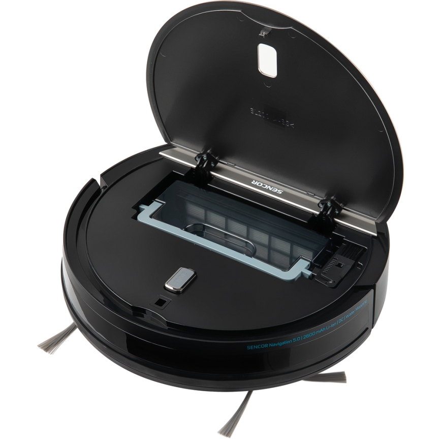 Sencor - Robotstofzuiger met mop 2in1 25W 2600 mAh zwart/zilver + remote control