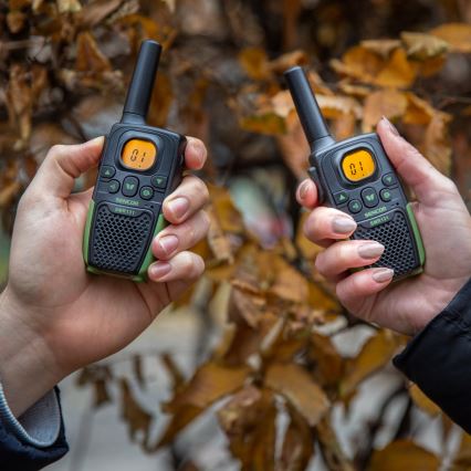 Sencor - SET 2x Walkietalkie 3xAAA bereik 7 km