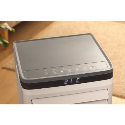 Sencor - Slimme mobiele airconditioner 3-in-1 inclusief compleet toebehoren 815 W/230 V 8000 BTU Wi-Fi wit + afstandsbediening