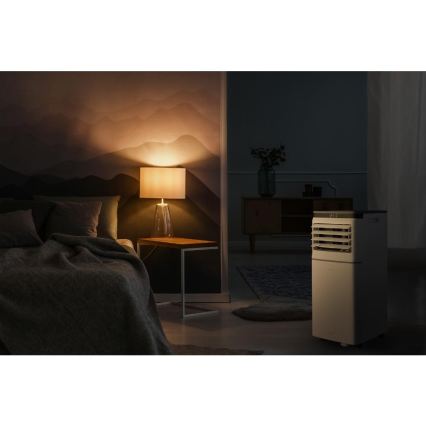 Sencor - Slimme mobiele airconditioner 3-in-1 inclusief compleet toebehoren 815 W/230 V 8000 BTU Wi-Fi wit + afstandsbediening