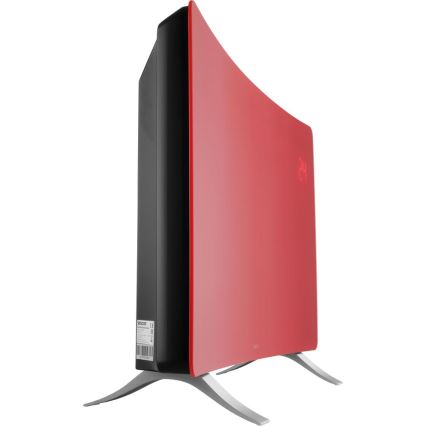 Sencor - Slimme elektrische convectorkachel/ruimteverwarmer 1200/2400W/230V IP24 Wi-Fi rood