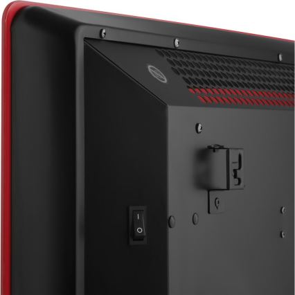 Sencor - Slimme elektrische convectorkachel/ruimteverwarmer 1200/2400W/230V IP24 Wi-Fi rood