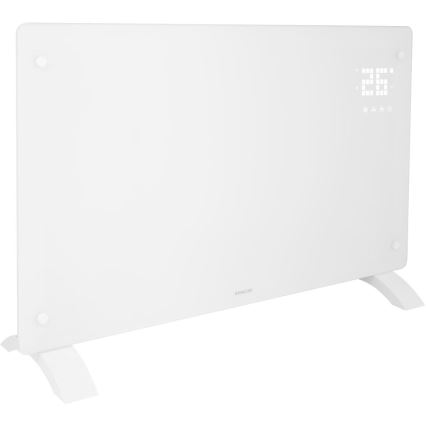 Sencor - Slimme elektrische convectorkachel 2000 W/230 V IP24 Wi-Fi wit + afstandsbediening