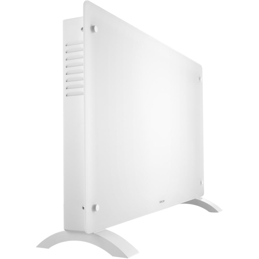 Sencor - Slimme elektrische convectorkachel 2000 W/230 V IP24 Wi-Fi wit + afstandsbediening