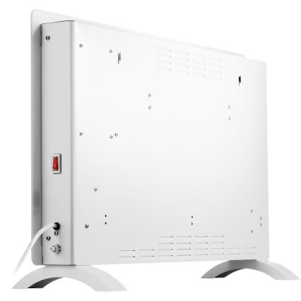 Sencor - Slimme elektrische convectorkachel 2000 W/230 V IP24 Wi-Fi wit + afstandsbediening