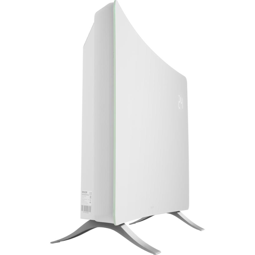 Sencor - Slimme elektrische kachel/convectorkachel 1200/2400W/230V IP24 Wi-Fi wit