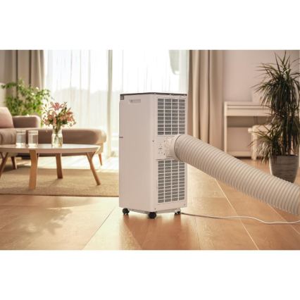 Sencor - Slimme mobiele airconditioner 3-in-1 inclusief complete accessoires 1020W/230V 10000 BTU Wi-Fi wit + afstandsbediening