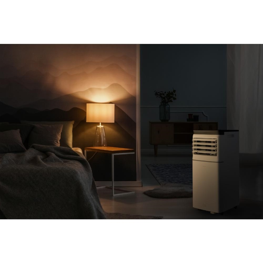 Sencor - Slimme mobiele airconditioner 3-in-1 inclusief compleet toebehoren 760W/230V 7000 BTU Wi-Fi wit + afstandsbediening
