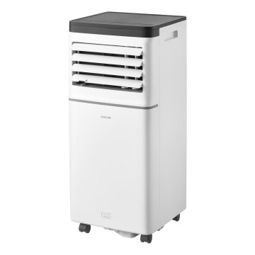 Sencor - Slimme mobiele airconditioner 3-in-1 inclusief compleet toebehoren 760W/230V 7000 BTU Wi-Fi wit + afstandsbediening