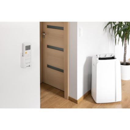 Sencor - Slimme mobiele airco 3in1 inclusief complete accessoires 1450W/230V 12000 BTU Wi-Fi wit + afstandsbediening