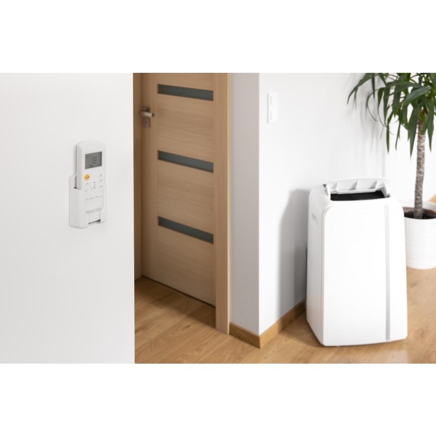 Sencor - Slimme mobiele airco 3in1 inclusief complete accessoires 1450W/230V 12000 BTU Wi-Fi wit + afstandsbediening