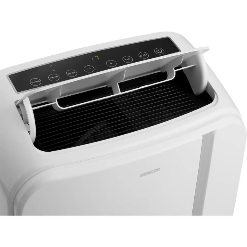 Sencor - Slimme mobiele airco 3in1 inclusief complete accessoires 1450W/230V 12000 BTU Wi-Fi wit + afstandsbediening