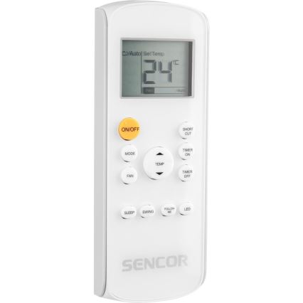 Sencor - Slimme mobiele airco 3in1 inclusief complete accessoires 1450W/230V 12000 BTU Wi-Fi wit + afstandsbediening