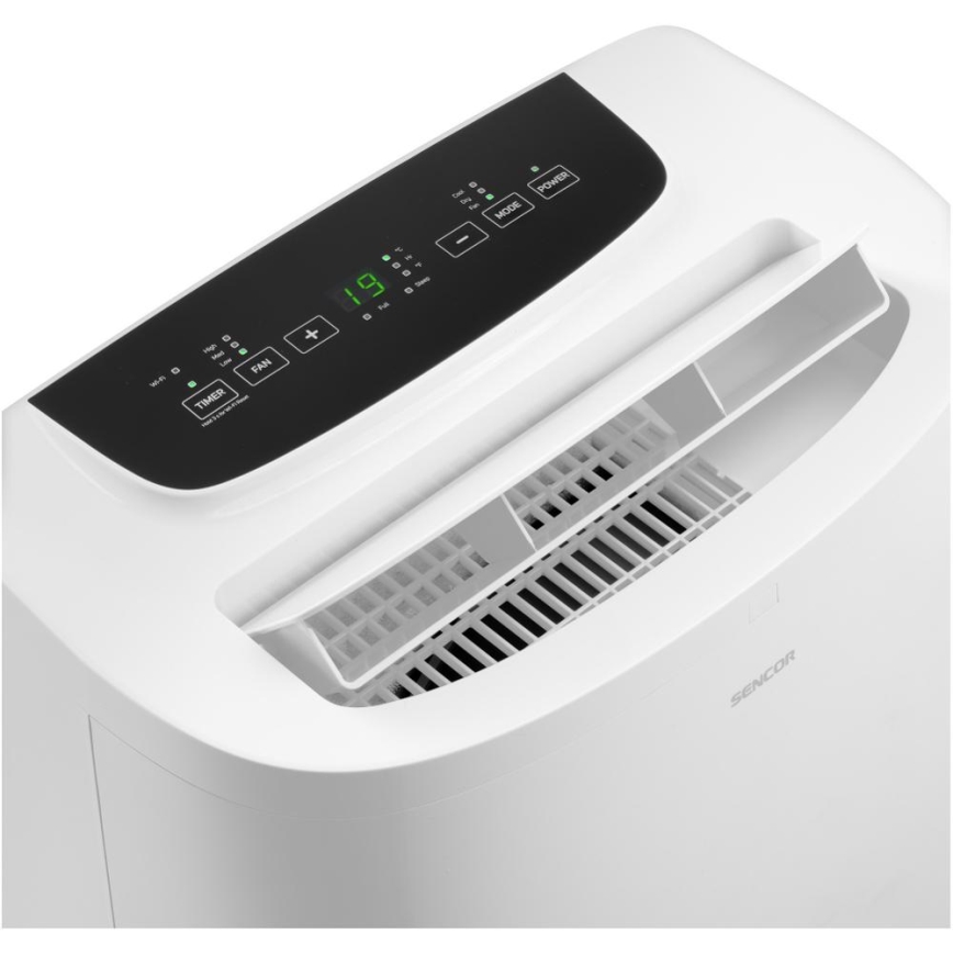 Sencor - Slimme mobiele airco 3in1 inclusief complete accessoires 1700W/230V 16000 BTU Wi-Fi + afstandsbediening