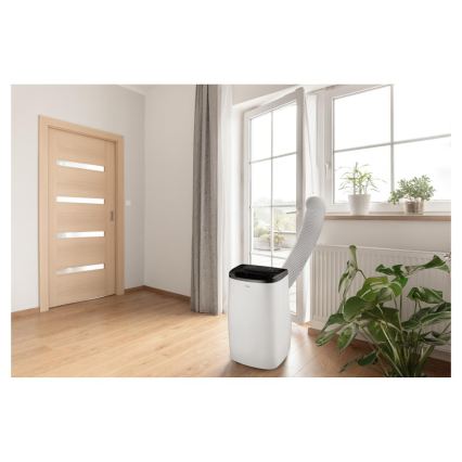 Sencor - Slimme mobiele airconditioner 4-in-1, inclusief complete accessoires, 1700W/230V 12000 BTU Wi-Fi wit + afstandsbediening