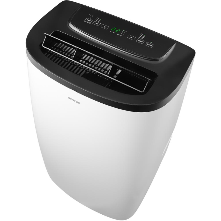 Sencor - Slimme mobiele airconditioner 4-in-1, inclusief complete accessoires, 1700W/230V 12000 BTU Wi-Fi wit + afstandsbediening