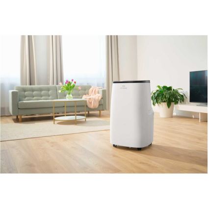 Sencor - Slimme mobiele airconditioner 4-in-1 inclusief complete accessoires 1750W/230V 18000 BTU Wi-Fi wit + afstandsbediening