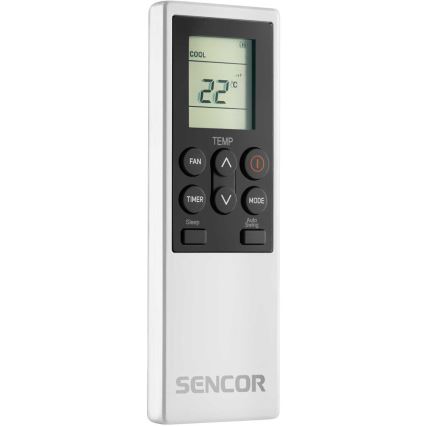 Sencor - Slimme mobiele airconditioner 4-in-1 inclusief complete accessoires 1750W/230V 18000 BTU Wi-Fi wit + afstandsbediening