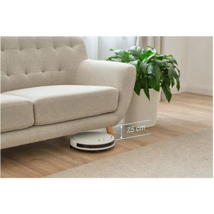 Sencor - Slimme robotstofzuiger met een dweil 2in1 28W/2600 mAh Wi-Fi wit + afstandsbediening