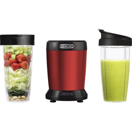 Sencor - Smoothie voedingsmixer 1000W/230V rood