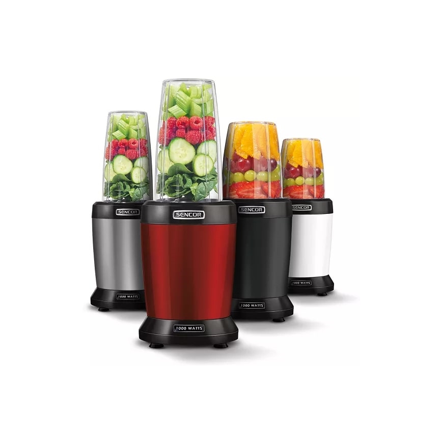 Sencor - Smoothie voedingsmixer 1000W/230V rood