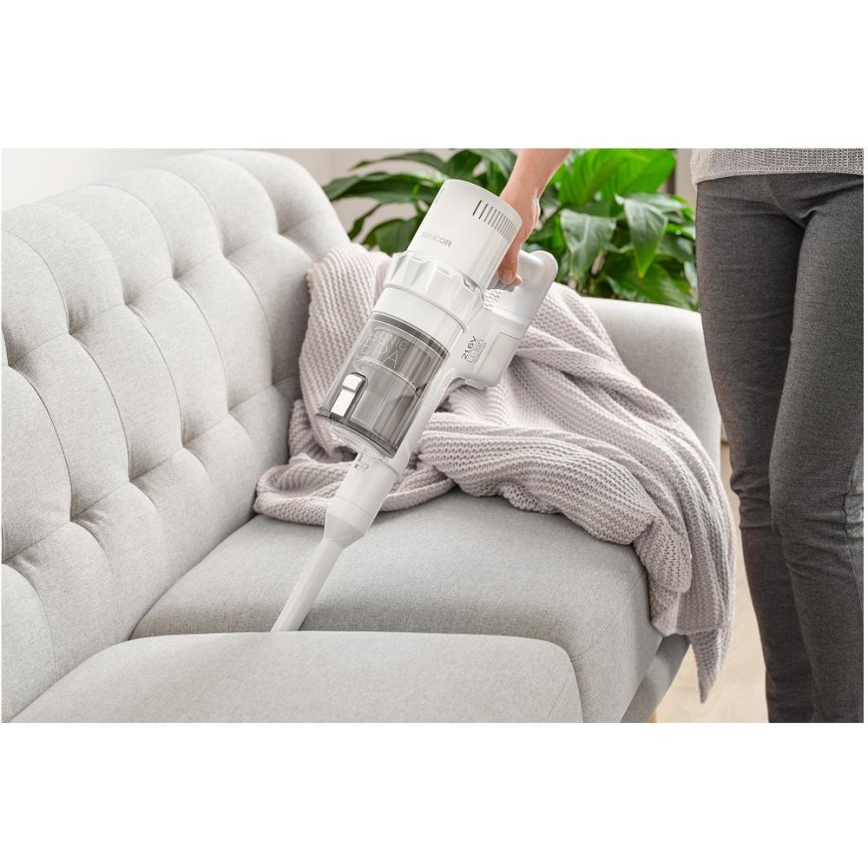 Sencor - Snoerloze steelstofzuiger 2in1 250W/2200 mAh wit