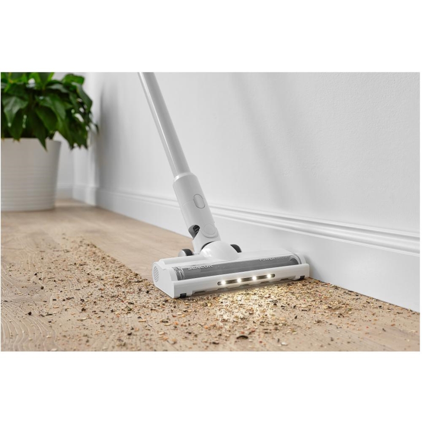 Sencor - Snoerloze steelstofzuiger 2in1 250W/2200 mAh wit