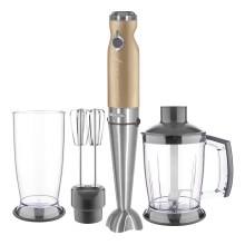 Sencor - Staafmixer 4in1 1200W/230V roestvrij staal/goud